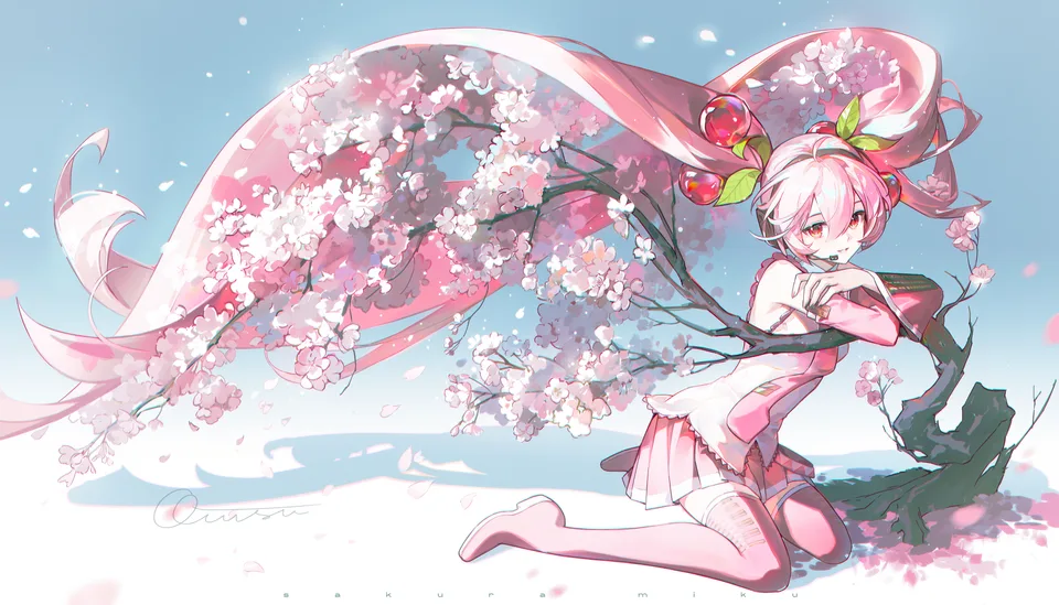 Hatsune Miku · Vocaloid · armpits · looking at viewer