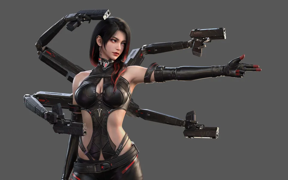 ArtStation · weapon · gun · girls with guns