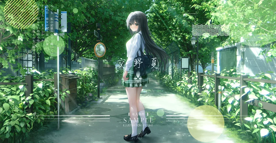Liht · original characters · anime girls · plants