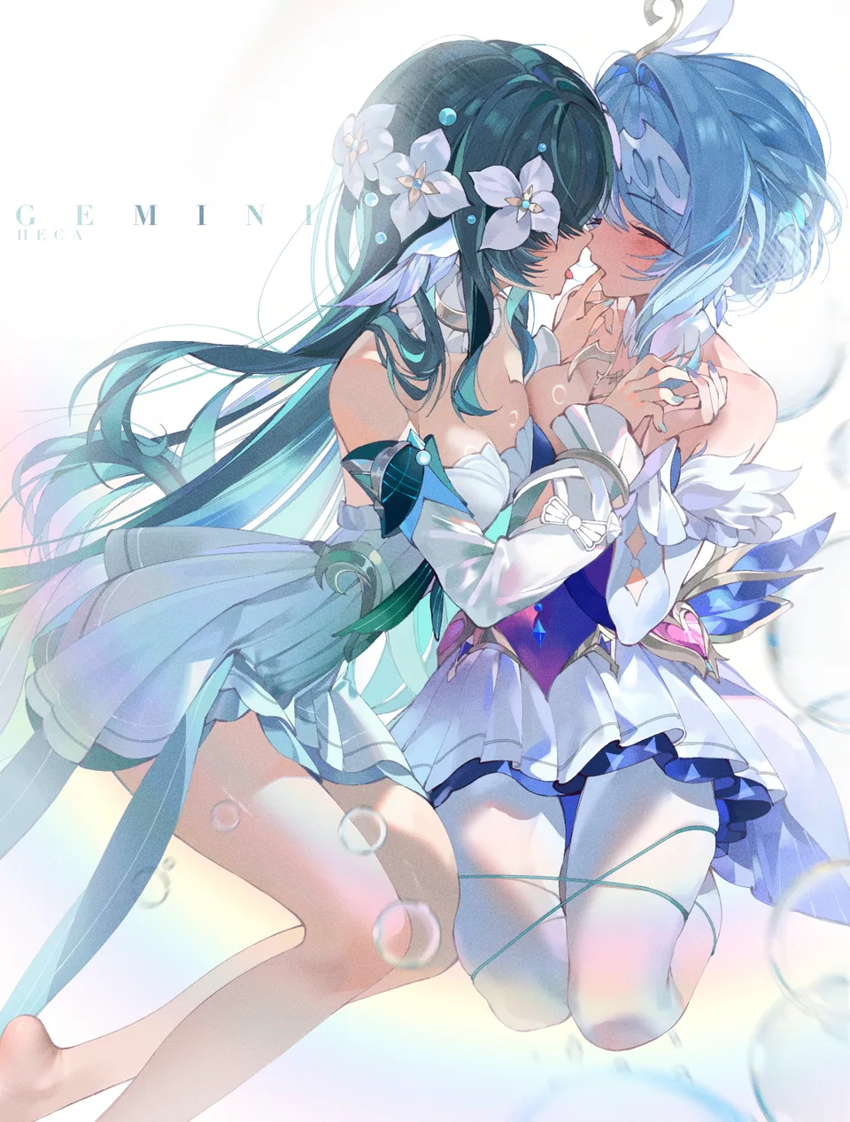 Odette (Genshin Impact) · Vodyanitsa (Genshin Impact) · Genshin Impact · yuri