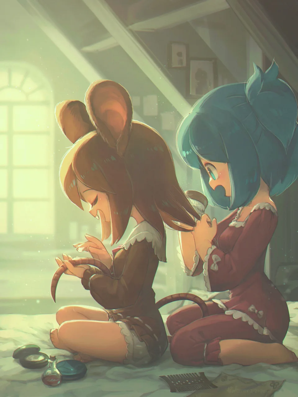 Porforever · original characters · women · fantasy art