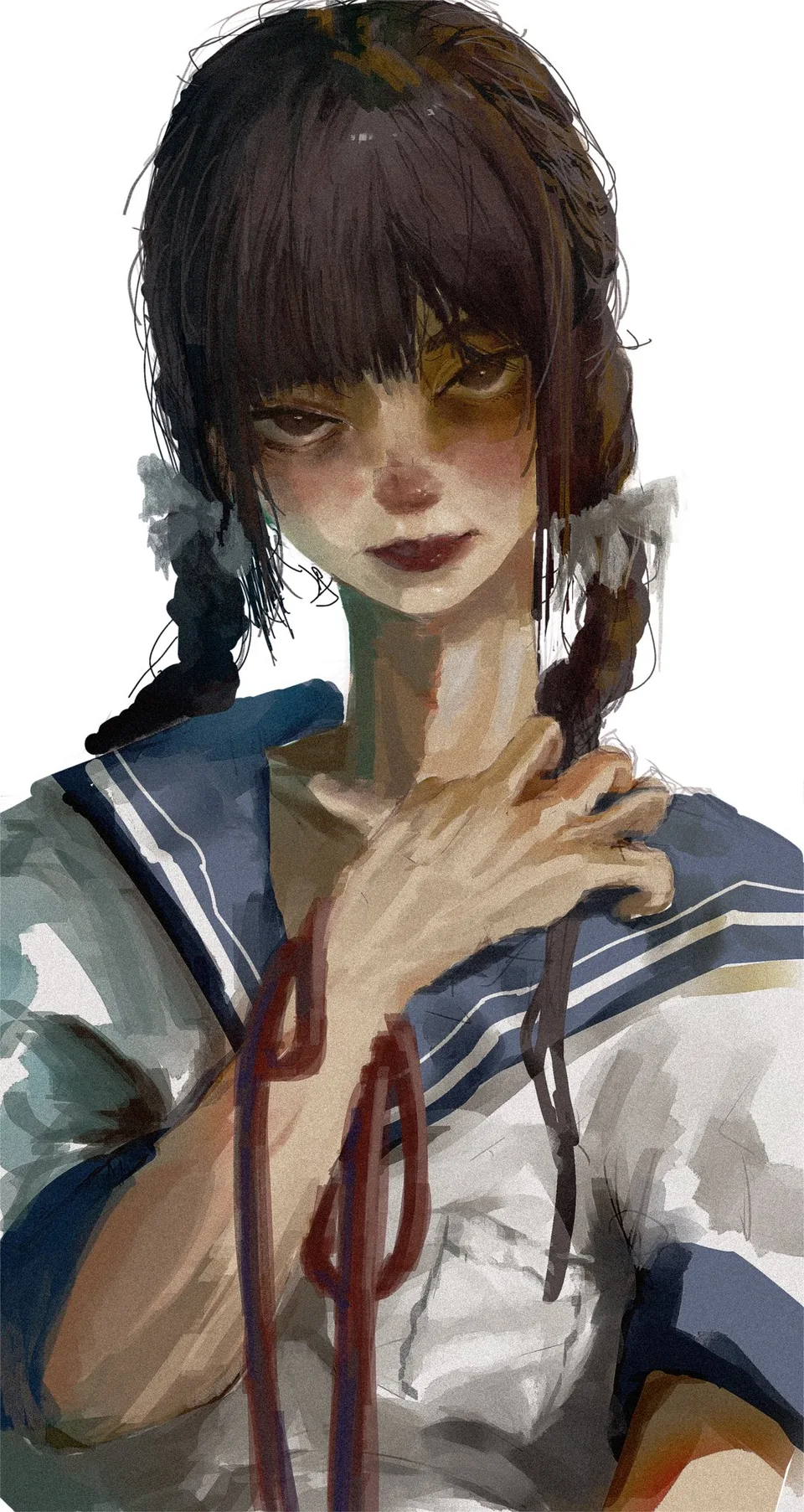 twintails · illustration · female character · drawing