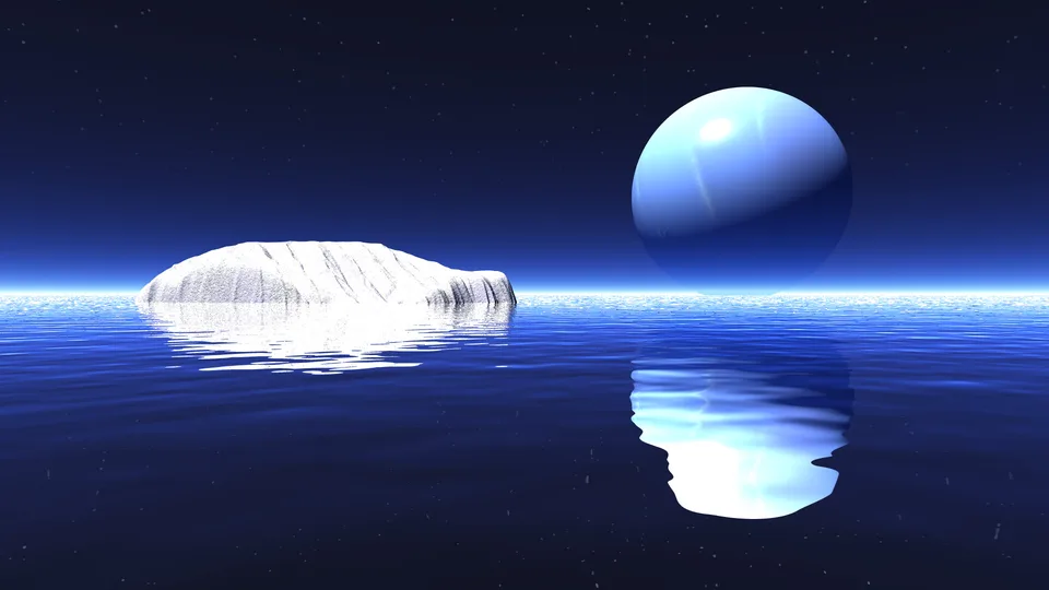 bryce 3D · water · iceberg · Neptune