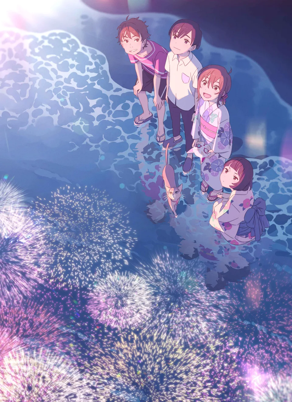 Issindotai · A Whisker Away · water · anime girls