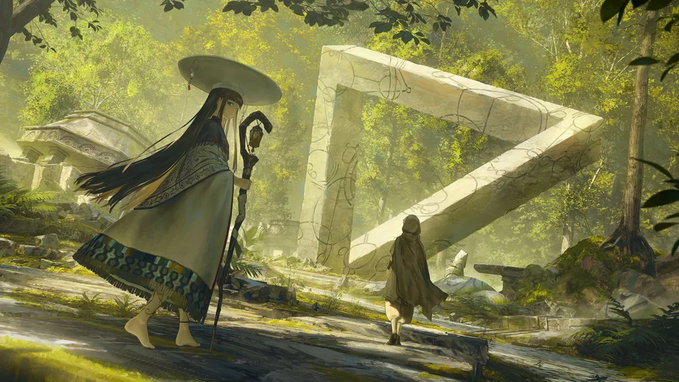 Gyoukan · plants · forest · anime girls