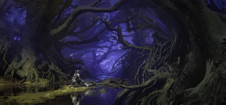 Eric Hallquist · ArtStation · plants · trees