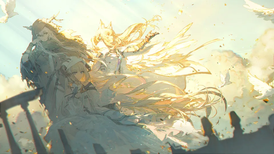 rellakinoko · Arknights · Nearl(Arknights) · Shining(Arknights)