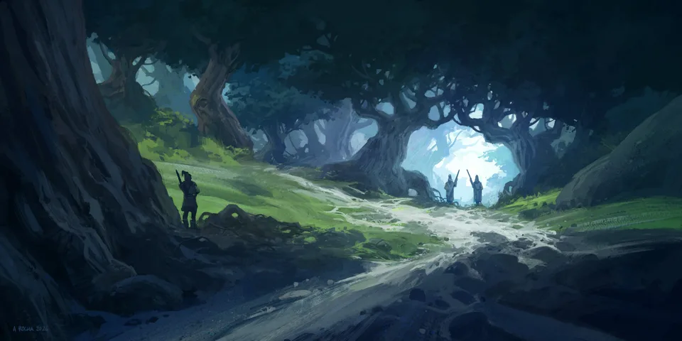 Andreas Rocha · ArtStation · plants · trees
