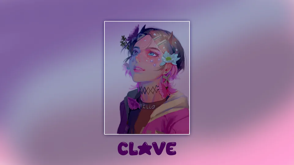 pink · simple background · Clove (Valorant) · centered