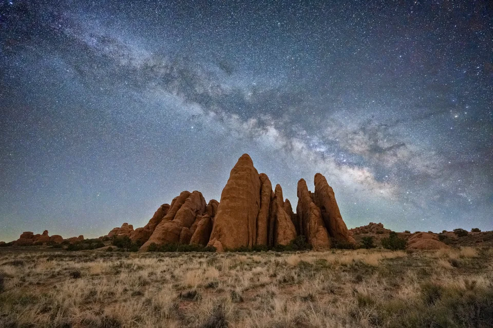 Milky Way by Sand Dune Arch