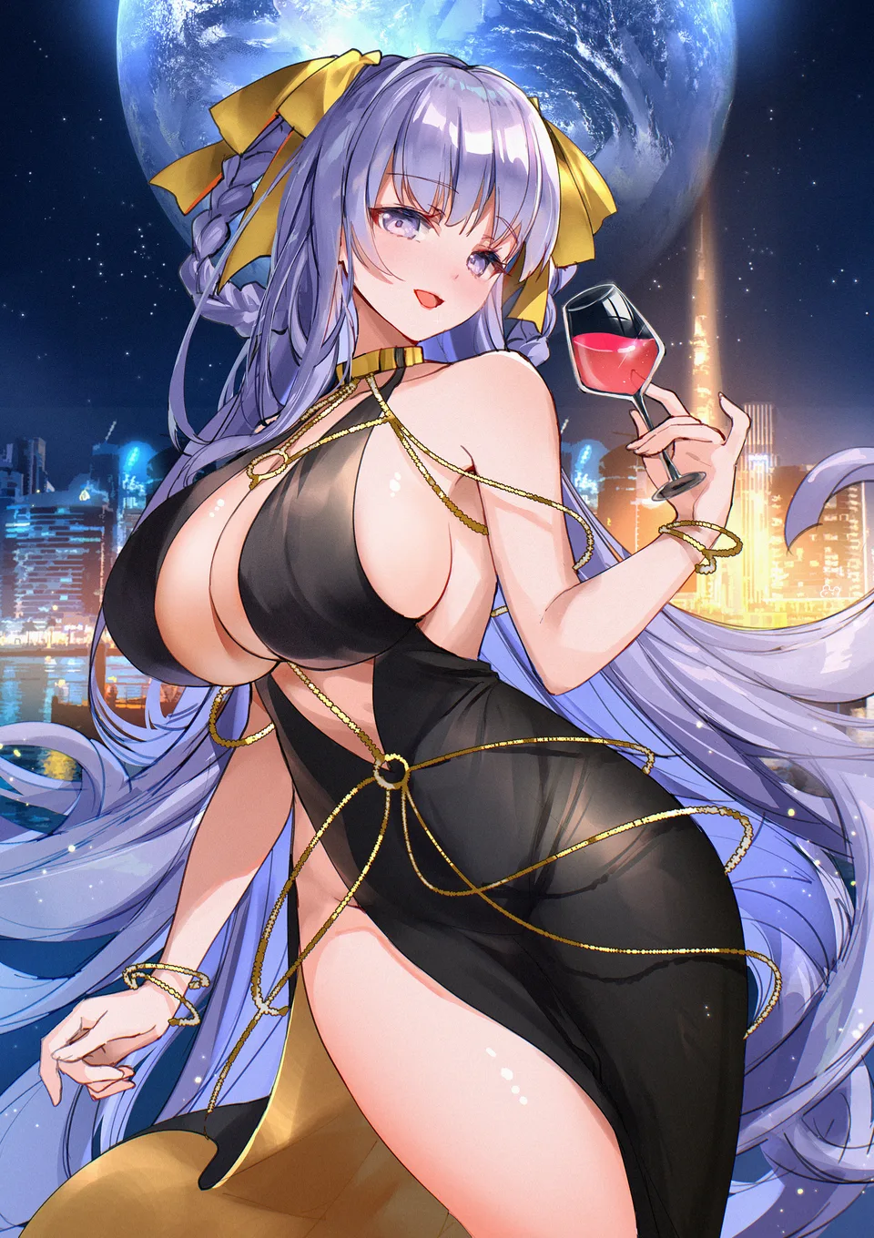anime · anime girls · BB (Fate/Extra CCC) · city