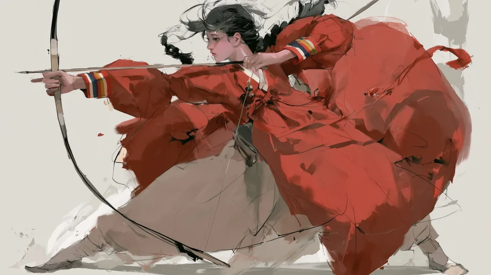 Jongmin Ahn · dark hair · traditional clothing · bow